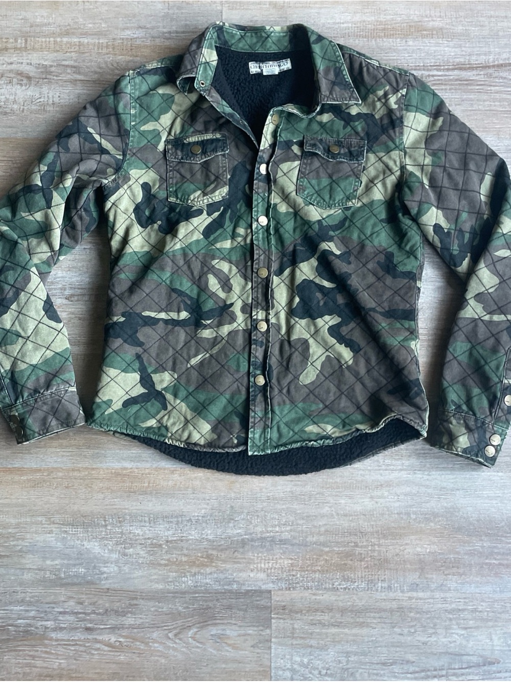 Vintage Chor Clothing Jacket Mens Med Insulated Hunting Fleece Camo